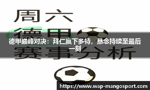 德甲巅峰对决：拜仁赢下多特，悬念持续至最后一刻